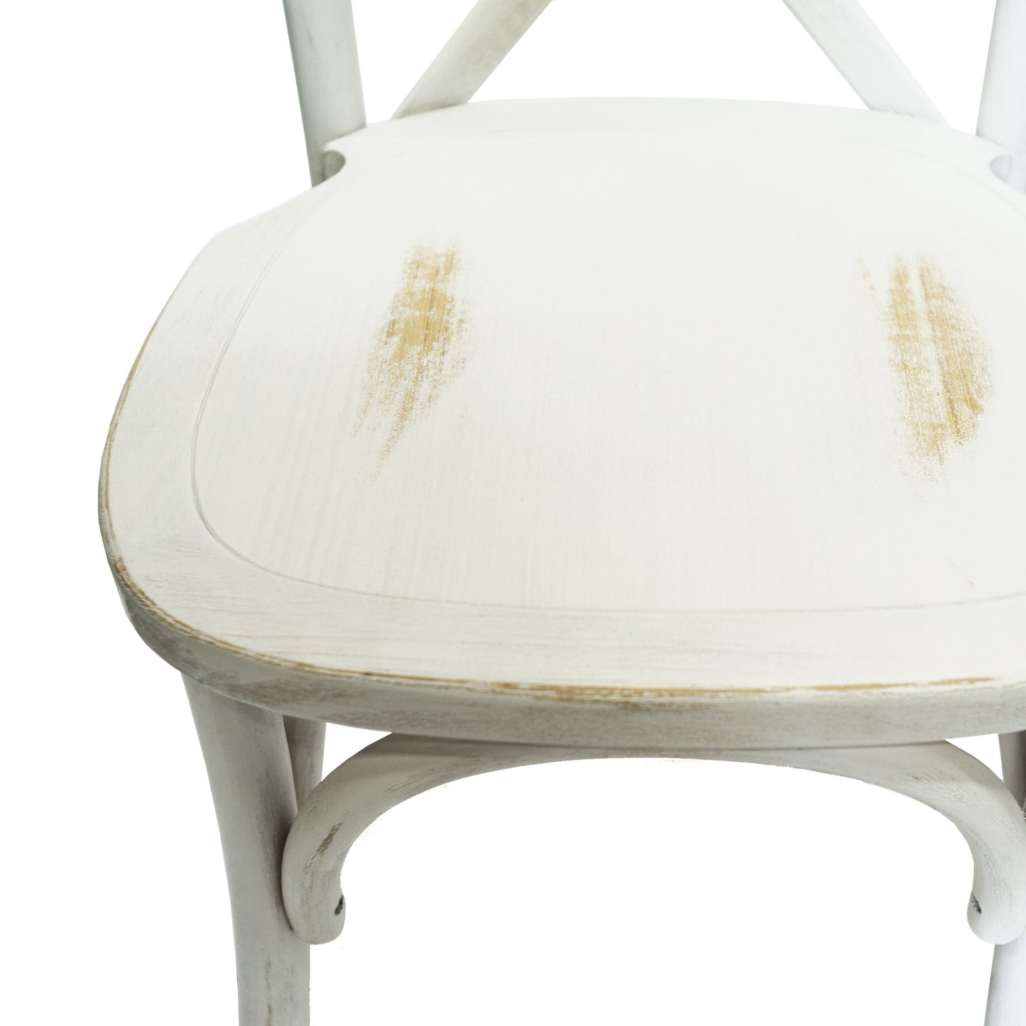 Crossback Dining Chairs, White Wash By CSP