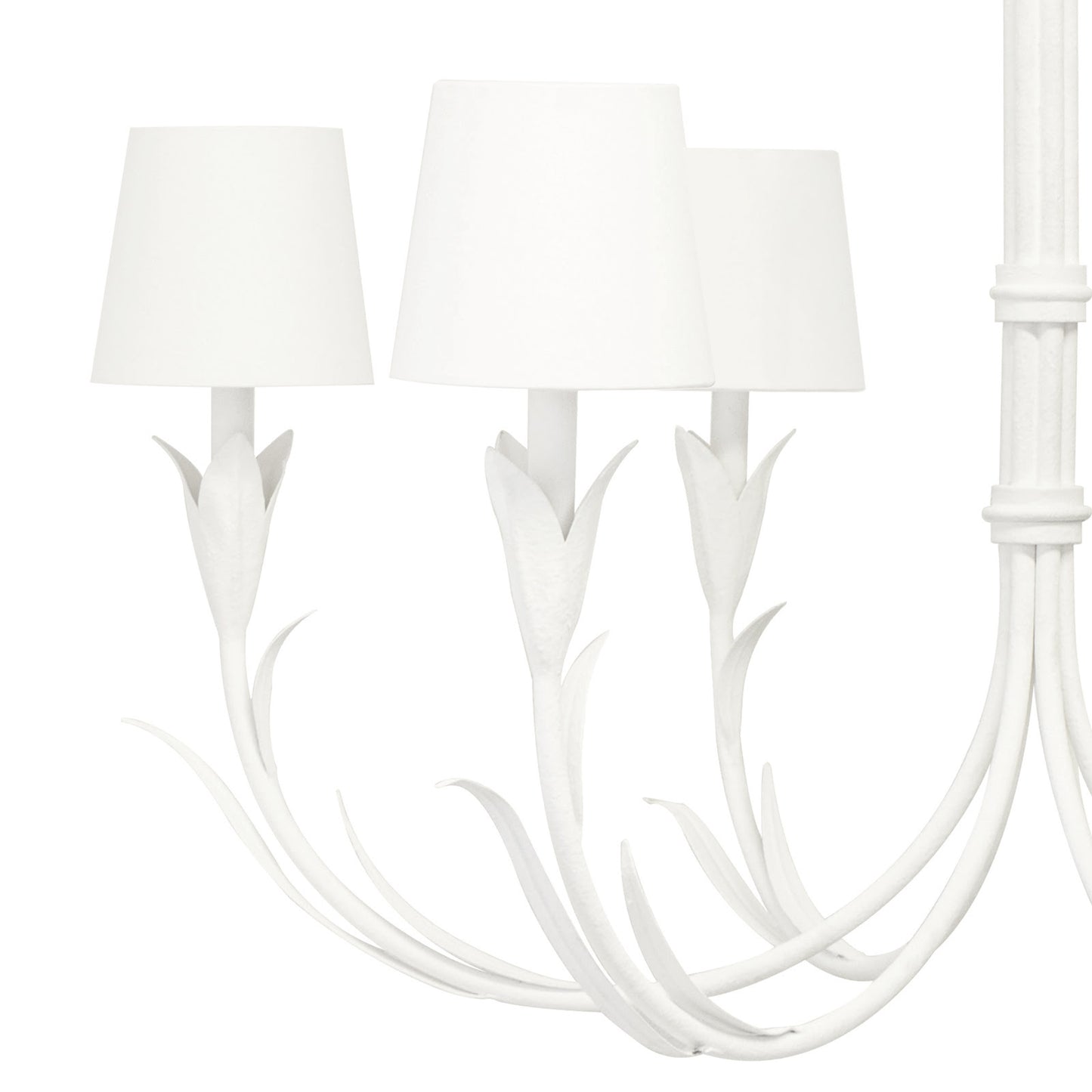 River Reed Chandelier Small (White) By Regina Andrew | Chandeliers | Modishstore - 5