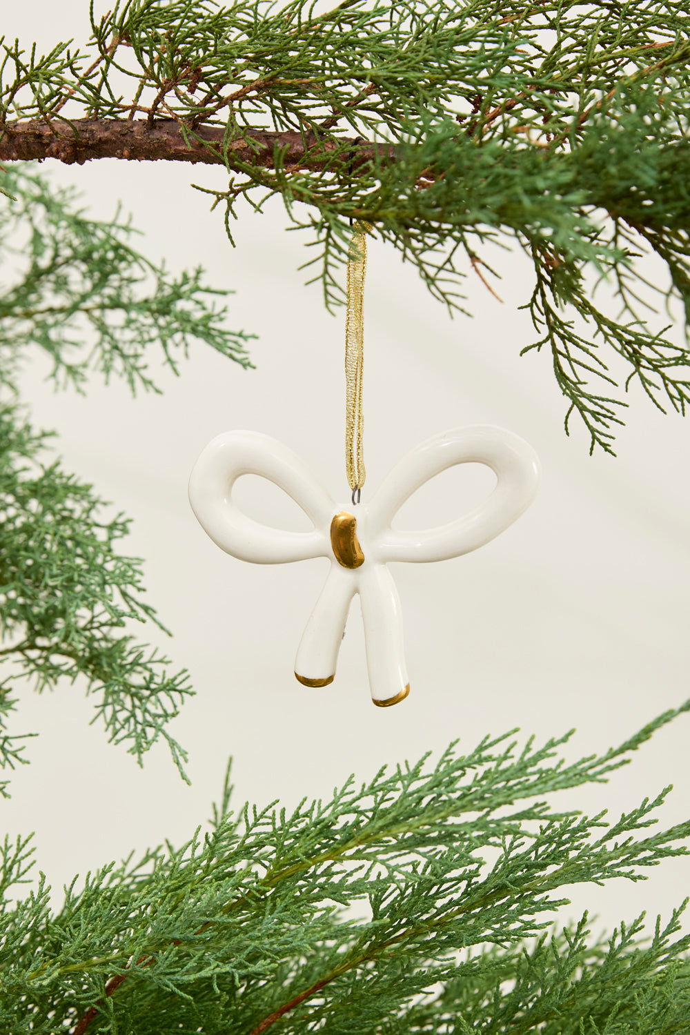 Luella Bow Ornament Set of 4 By Accent Decor | Ornaments | Modishstore - 6