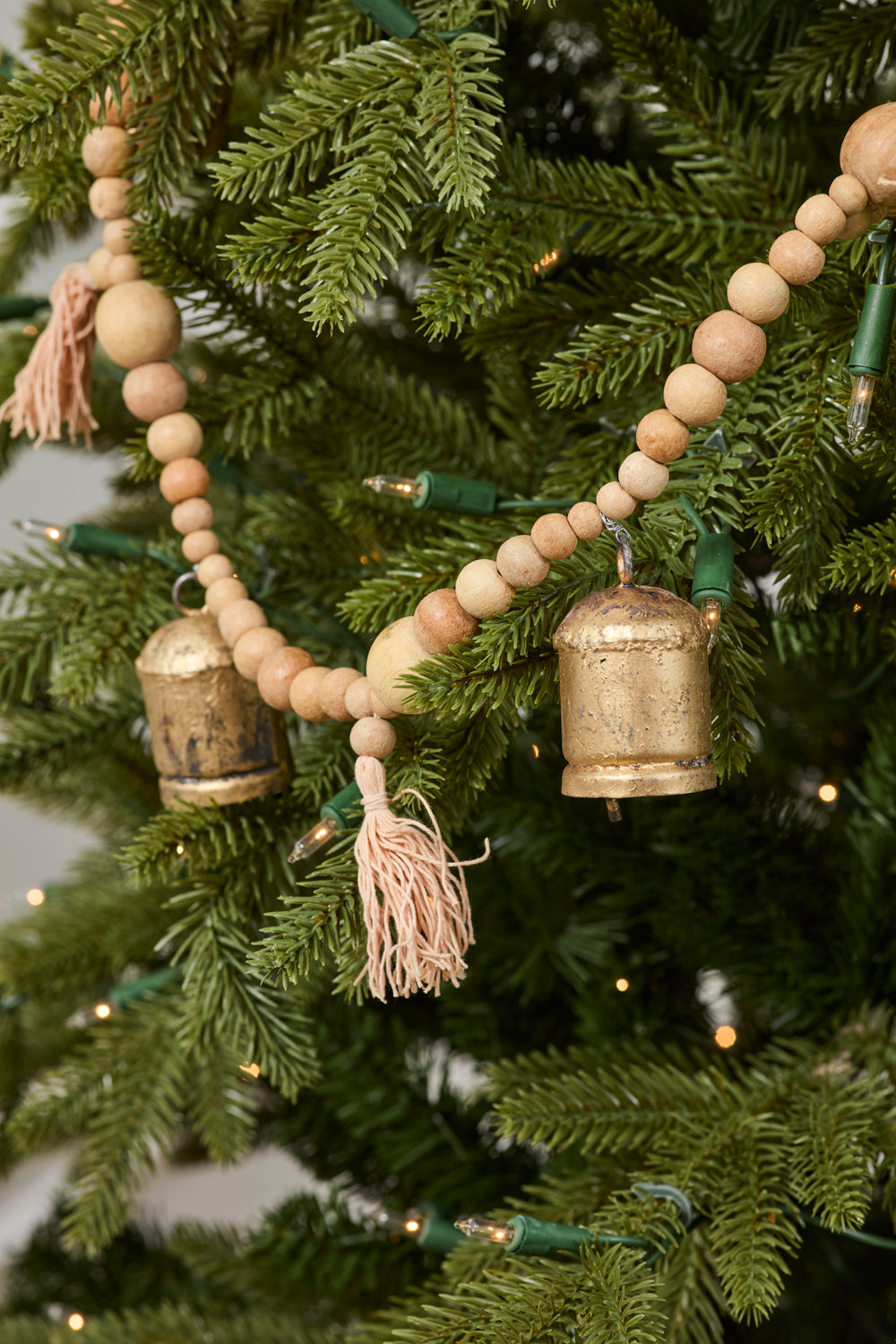 Bead and Bell Garland Set of 2 By Accent Decor | Garland & Wreath | Modishstore - 4