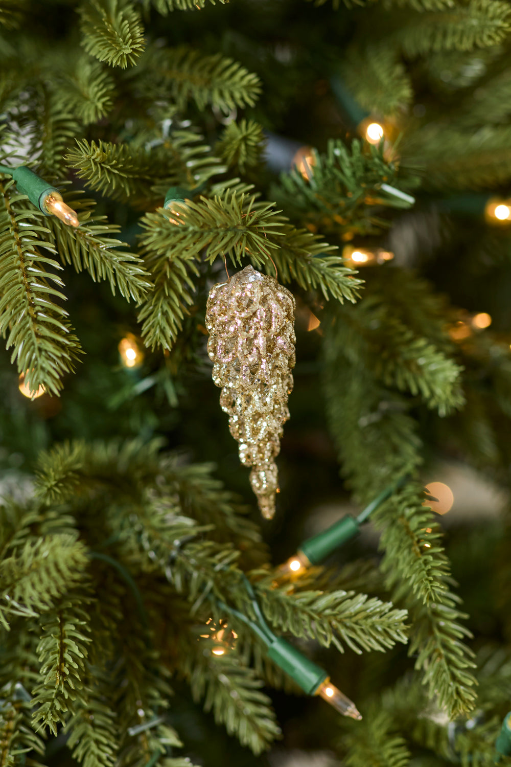 Twinkling Pinecone Ornament Set of 8 By Accent Decor | Ornaments | Modishstore - 5