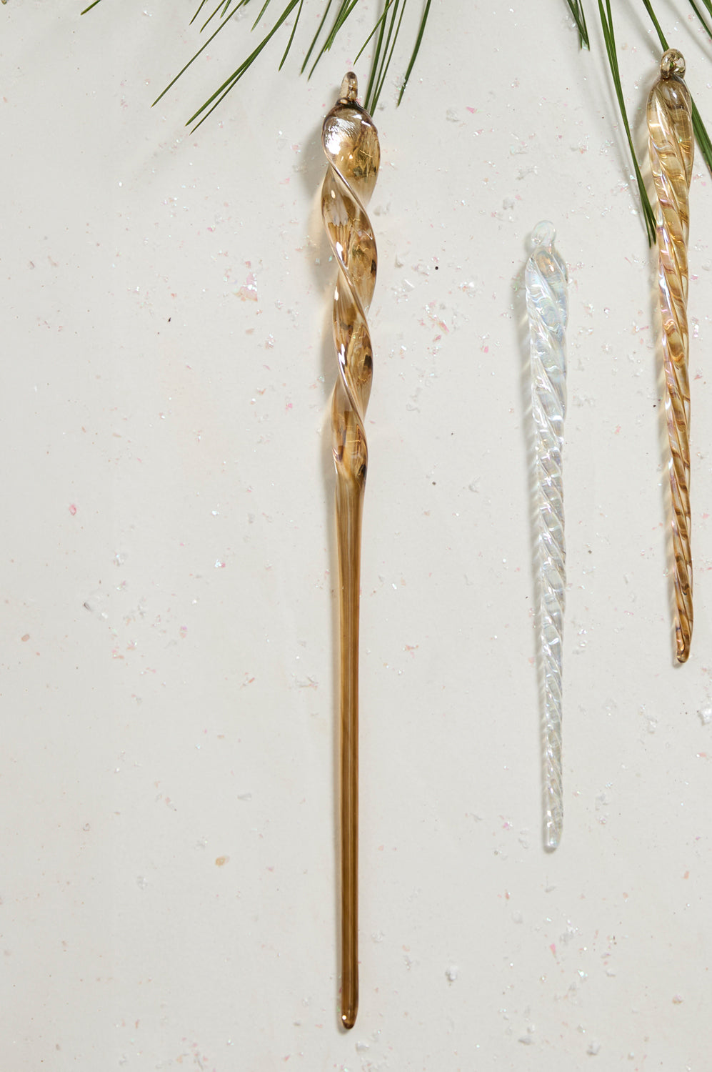 Twist Icicle Ornament Set of 8 By Accent Decor | Ornaments | Modishstore - 11