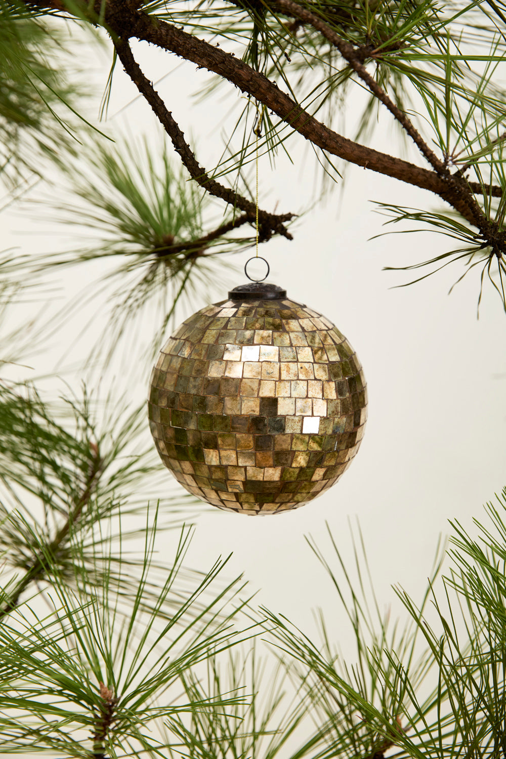 Antiqued Disco Ball Ornament Set of 8 By Accent Decor | Ornaments | Modishstore - 12