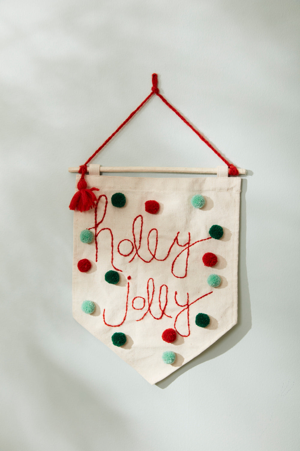 Holly Jolly Banner Set of 2 By Accent Decor | Garland & Wreath | Modishstore - 4
