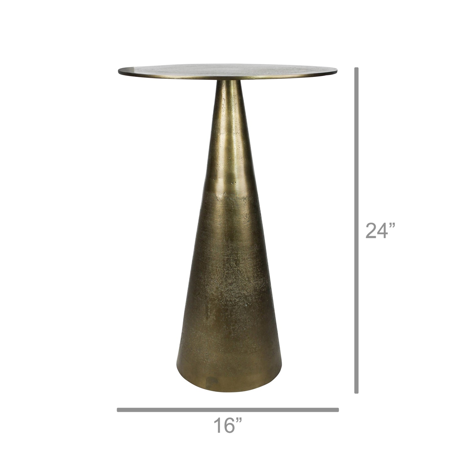 Challon Side Table, Brass By HomArt | Side Tables | Modishstore - 2