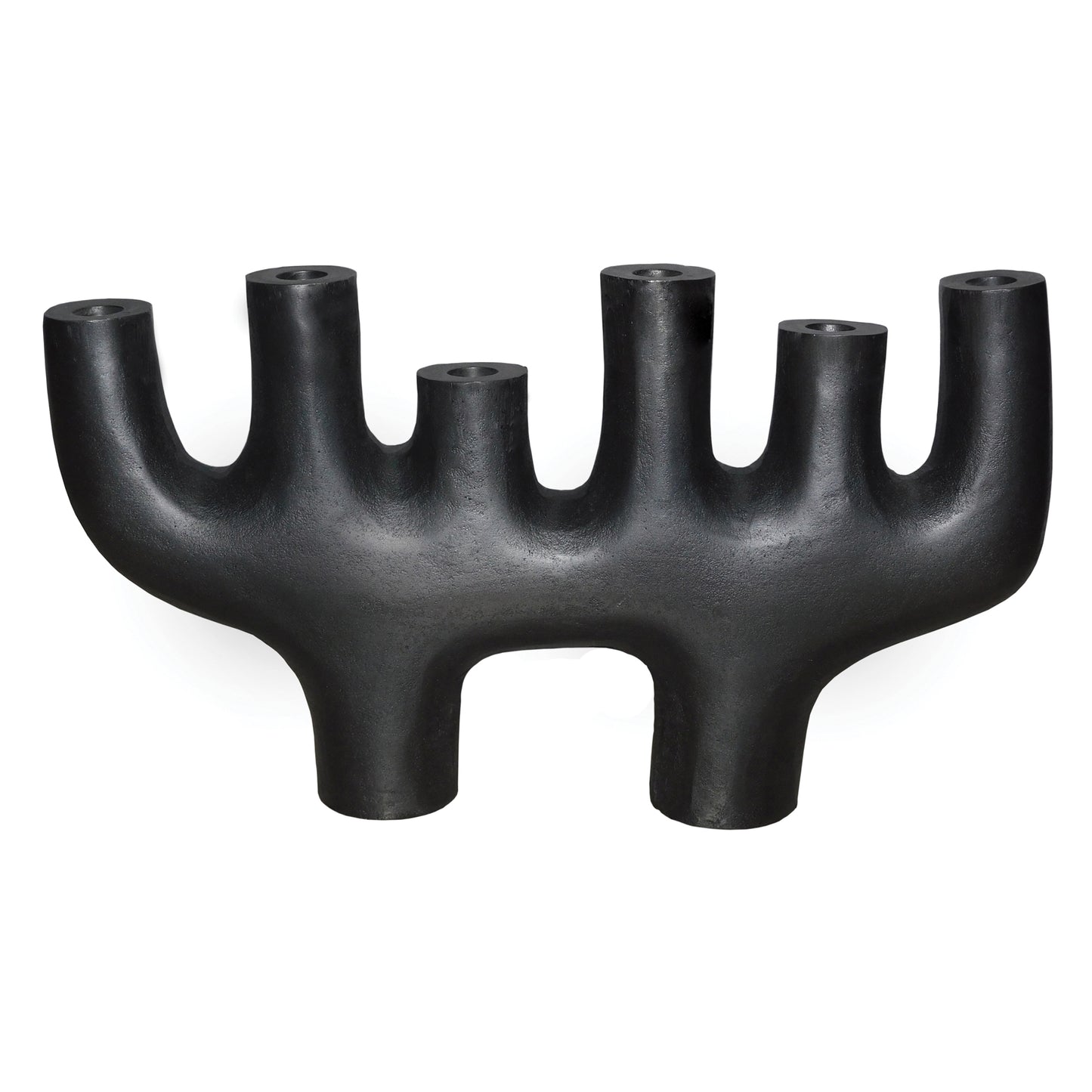 Phillips Taper Holder, Aluminum, Matte Black By HomArt | Candle Holders | Modishstore - 3