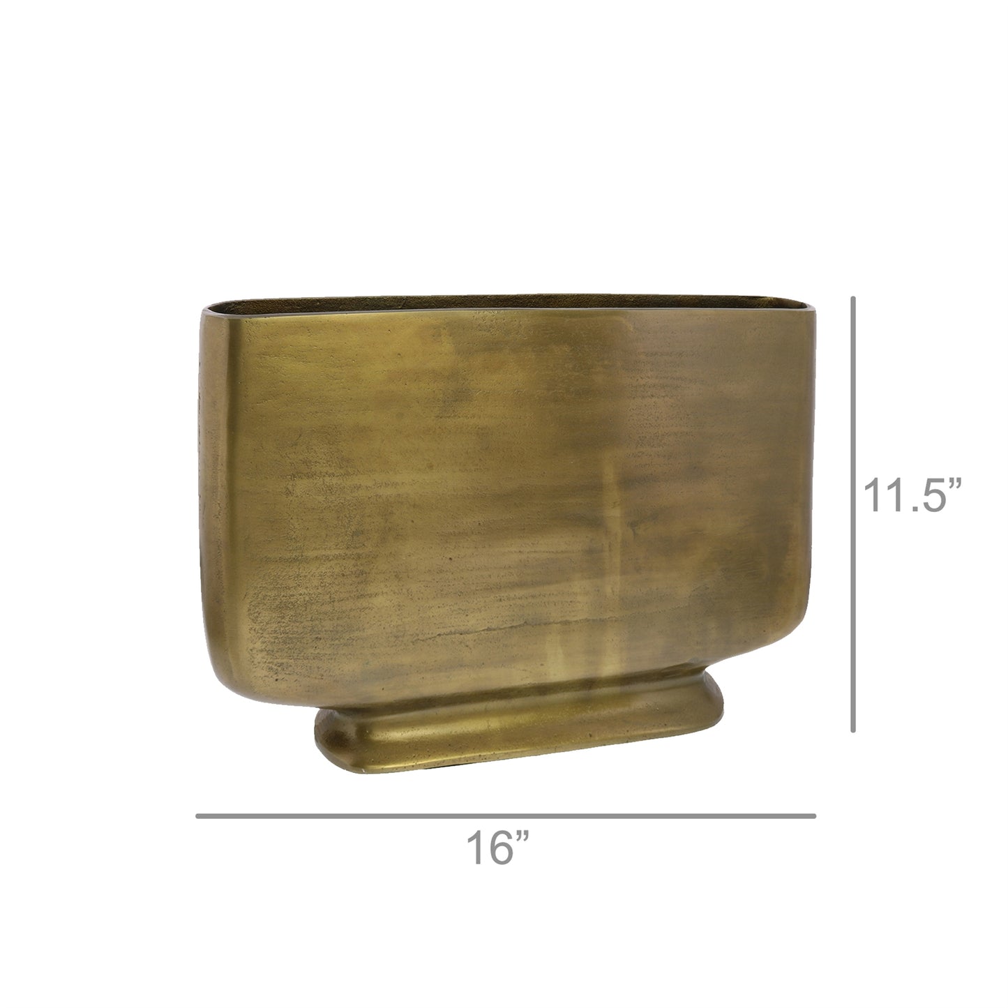 Cecilia Vase - Medium - Brass By HomArt | Vases | Modishstore - 5