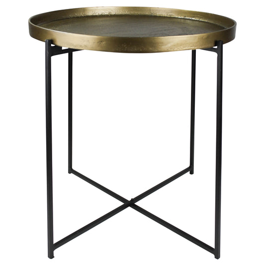 Colony Tray Table, Bronze & Brass By HomArt | Side Tables | Modishstore - 1