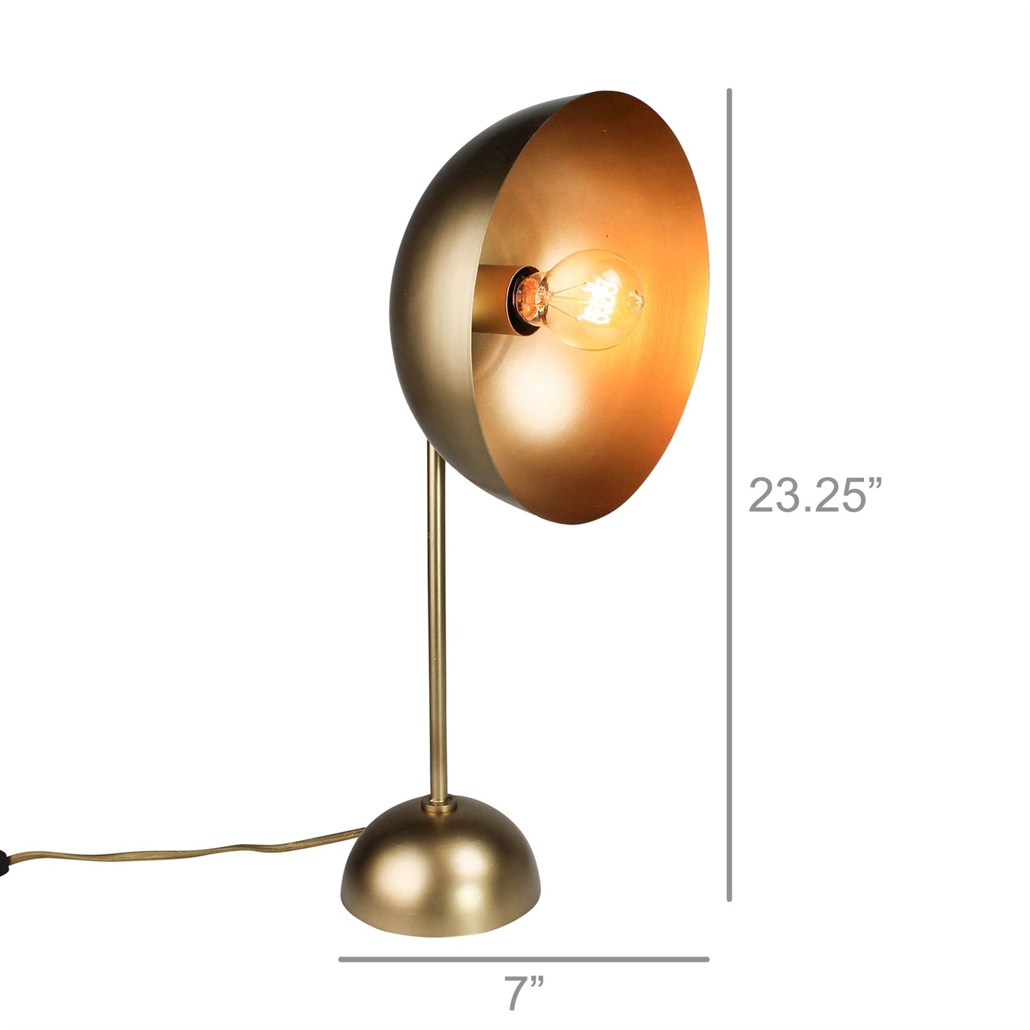 Rhea Table Lamp, Brass Set Of 4 By HomArt | Table Lamps | Modishstore - 2