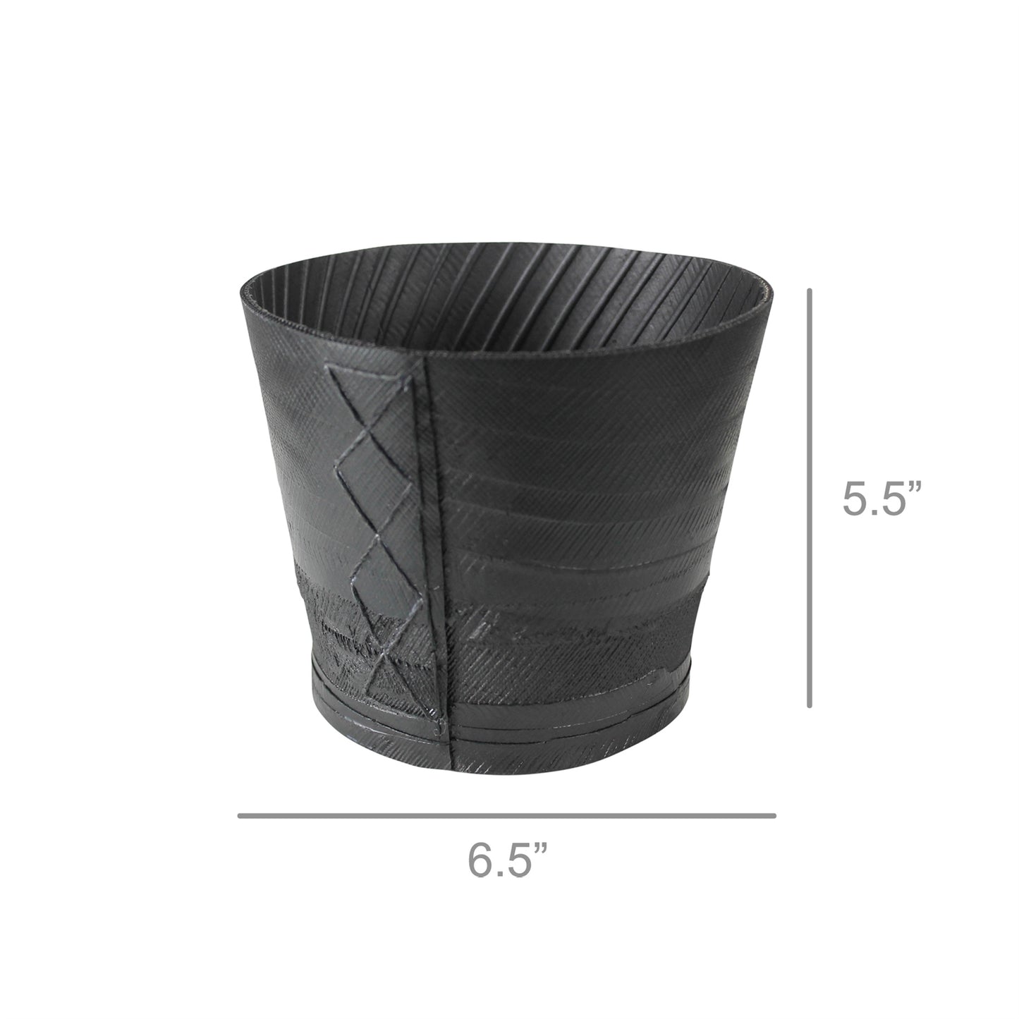 Tire Cachepot - 6” Set Of 4 By HomArt | Planters, Troughs & Cachepots | Modishstore - 2