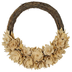 Wood Curl Wreath By HomArt