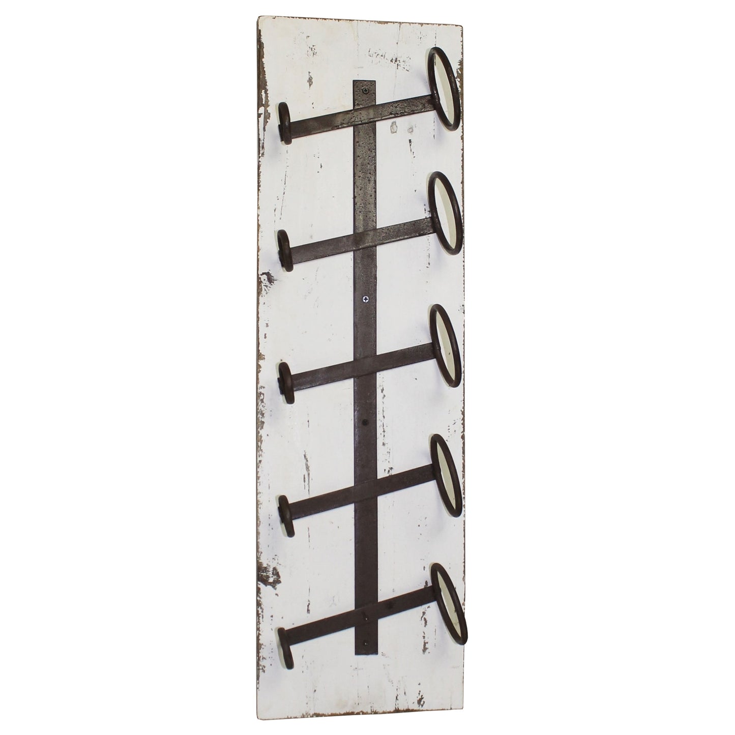 Bungalow Wine Rack, Wood & Iron Set Of 4 By HomArt | Wine Racks | Modishstore - 4