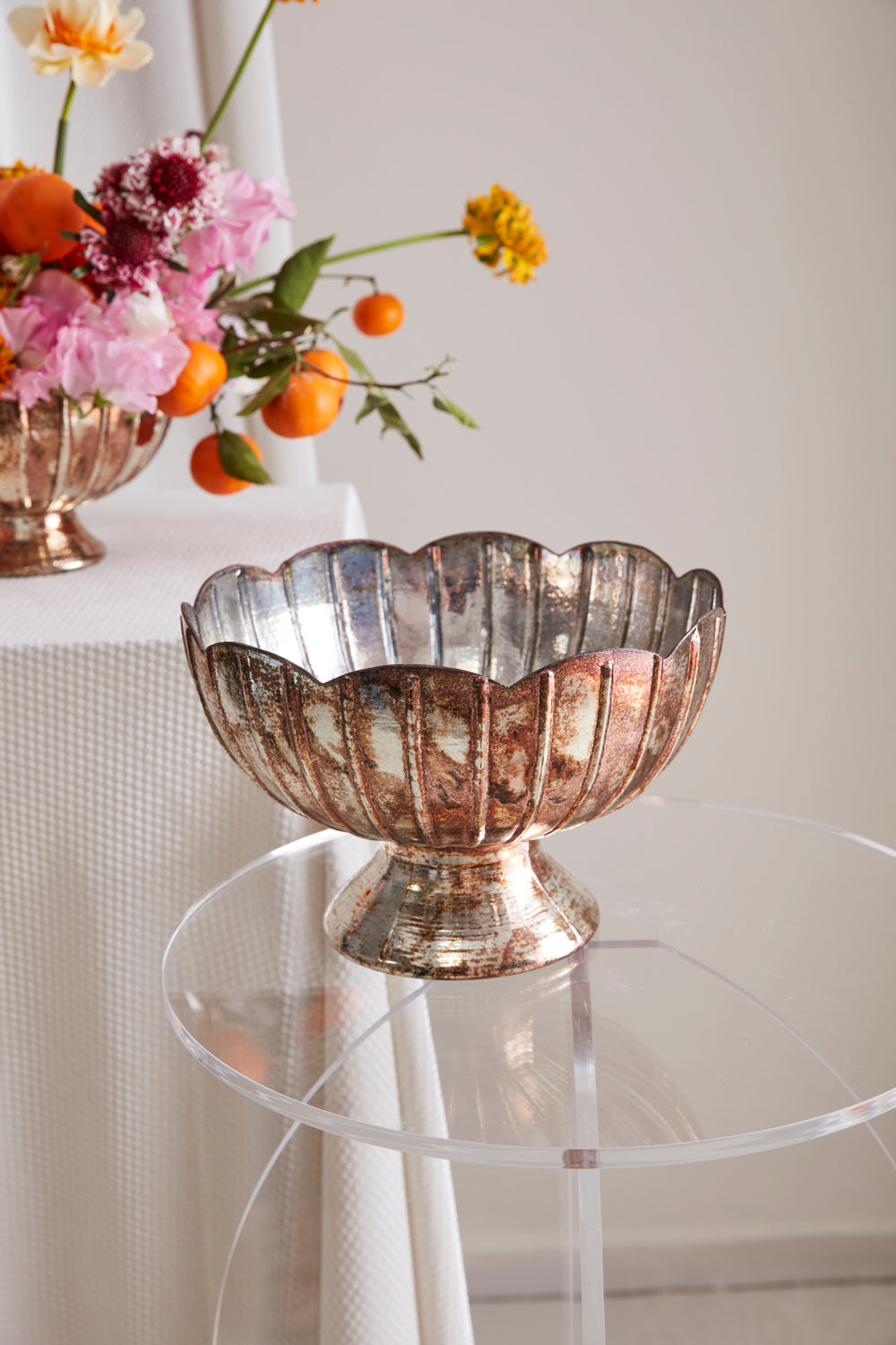 Enid Compote Set of 2 By Accent Decor | Planters, Troughs & Cachepots | Modishstore - 8