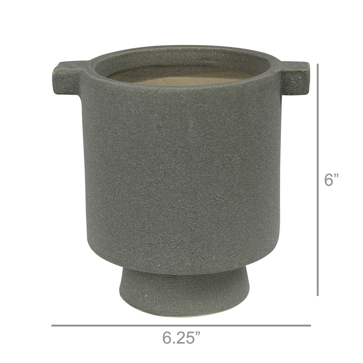 Flynn Cachepot, Ceramic, Light Green Set Of 4 By HomArt | Planters, Troughs & Cachepots | Modishstore - 2