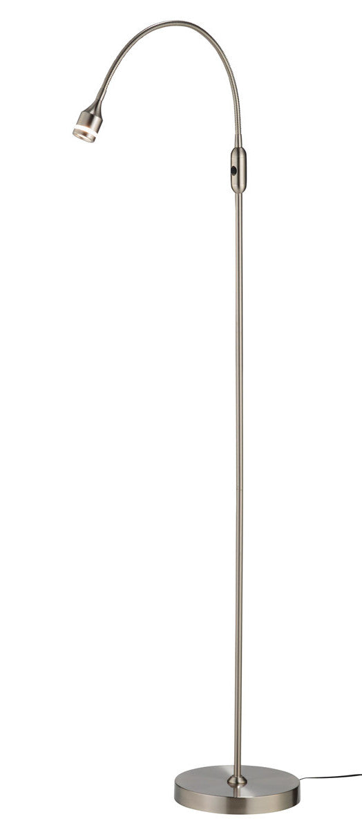 Silver LED Arched Floor Lamp With Silver By Homeroots | Floor Lamps | Modishstore - 6