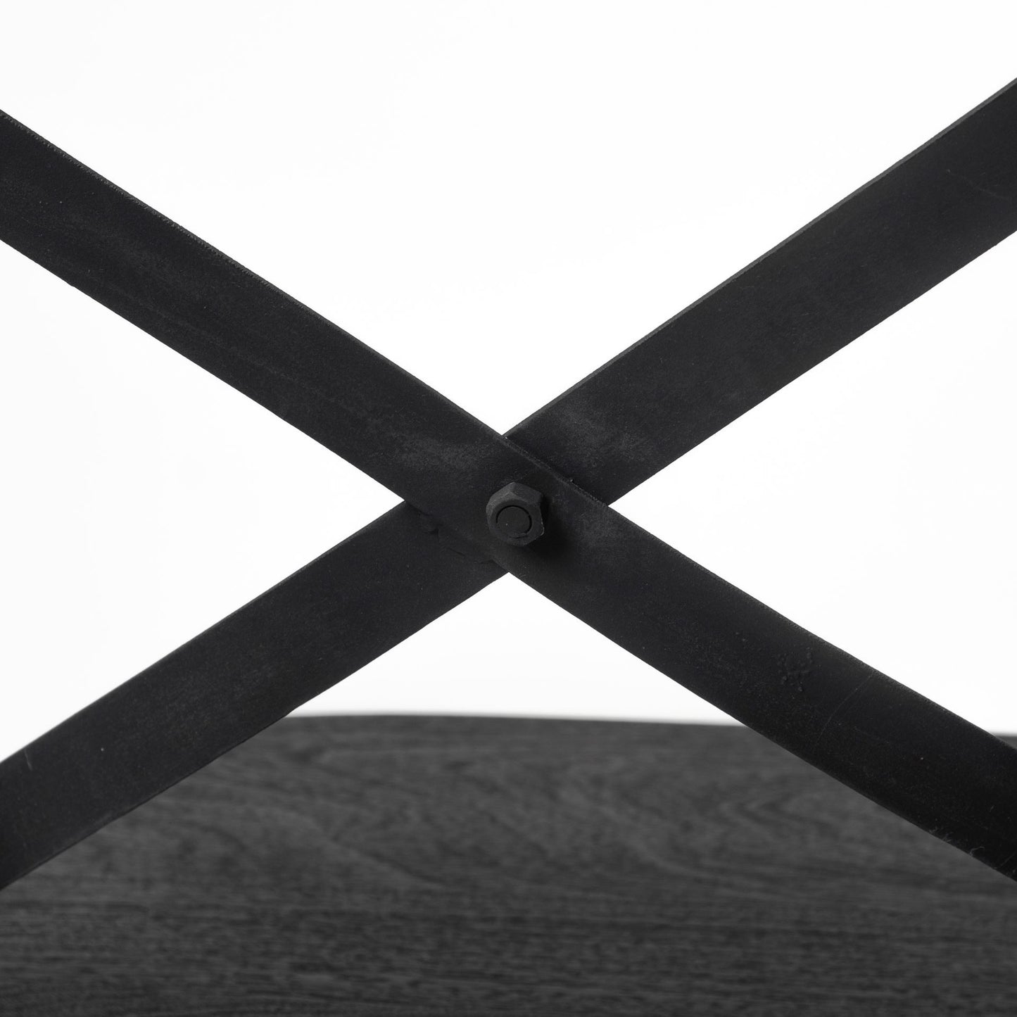 Set Of Two Black Wood Cross Back Side Chairs By Homeroots | Dining Chairs | Modishstore - 8