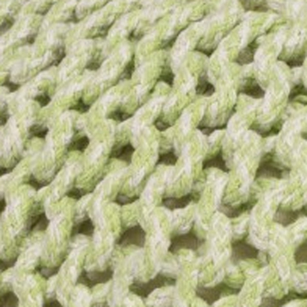 Green Round Pouf Ottoman By Homeroots | Ottomans | Modishstore - 7
