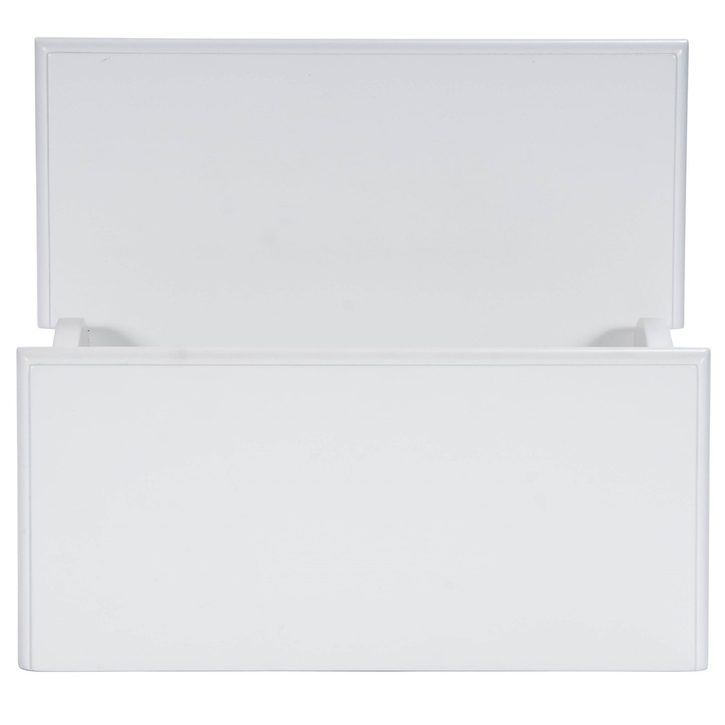 White Wood Footstool By Homeroots | Ottomans | Modishstore - 8