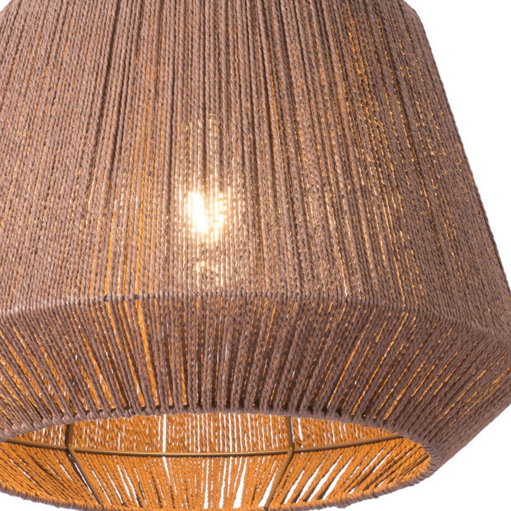 Brush Natural Ceiling Lamp By Homeroots | Chandeliers | Modishstore - 8