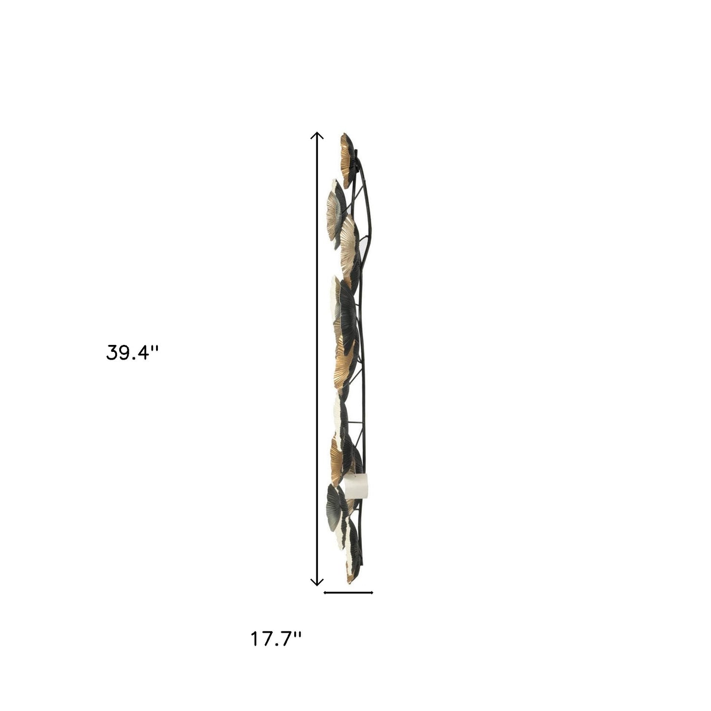 White Iron Novelty Hanging Dimensional Sculpture By Homeroots | Wall Decor | Modishstore - 8