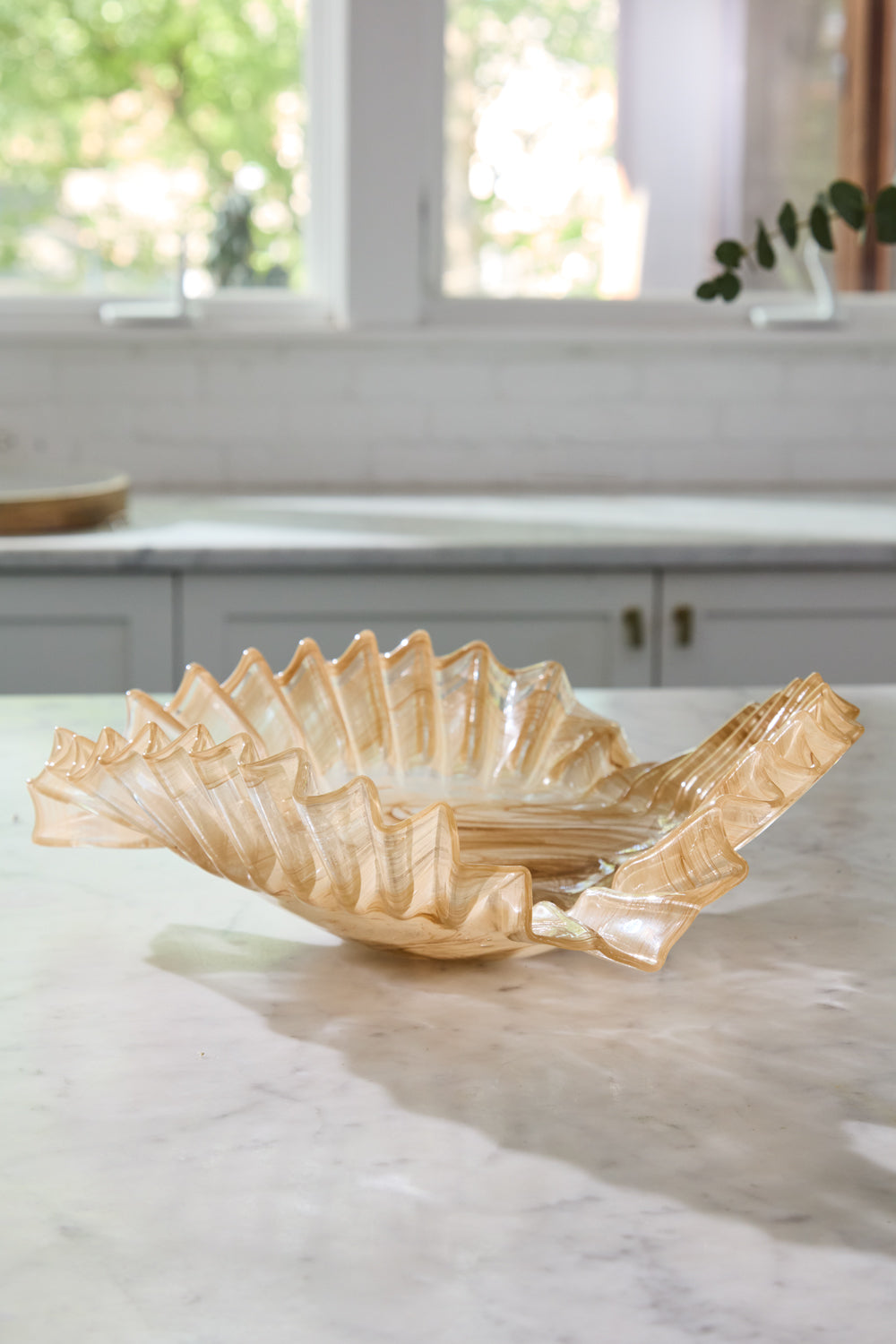 Pleated Glass Bowl By Accent Decor | Decorative Bowls | Modishstore - 5