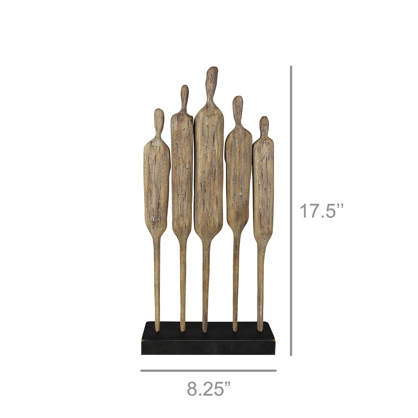 Group of Five, Wood Set Of 4 By HomArt | Sculptures | Modishstore - 3
