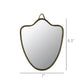 Vadara Mirror, Brass - Shield Set Of 4 By HomArt | Mirrors | Modishstore - 2