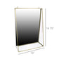 Monroe Mirror with Shelf - Large - Brass By HomArt | Mirrors | Modishstore - 4