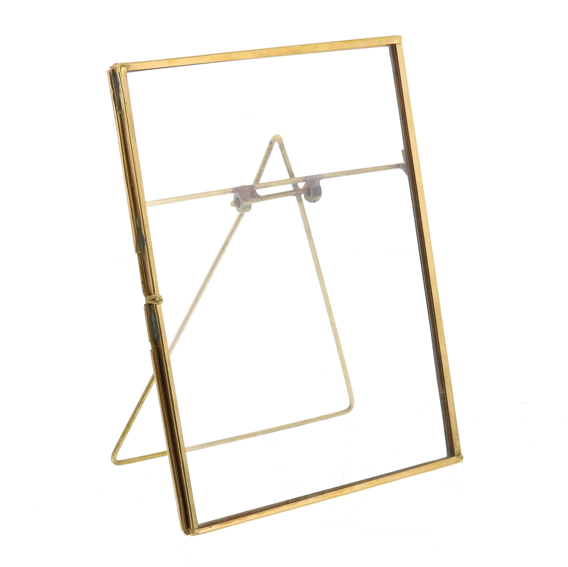 Monroe Easel Frame - Vertical - Brass Set Of 4 By HomArt | Frames | Modishstore - 4