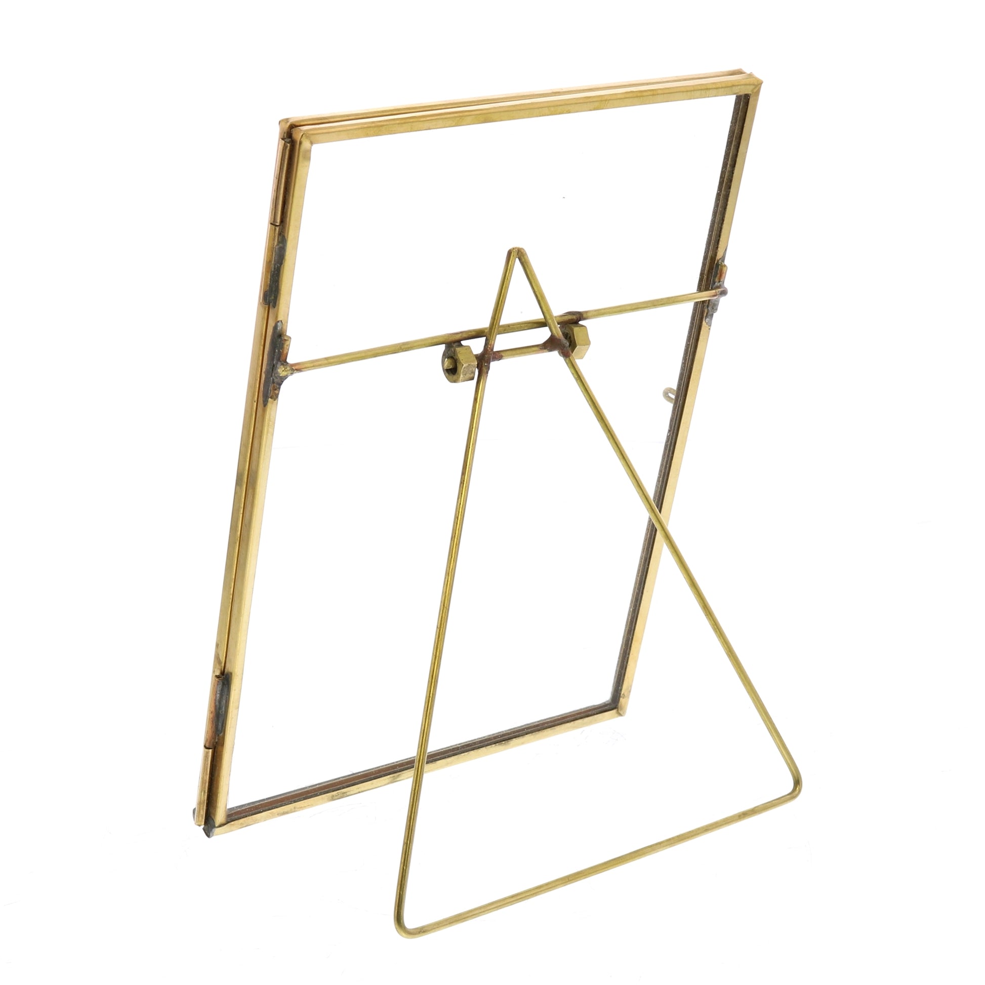 Monroe Easel Frame - Vertical - Brass Set Of 4 By HomArt | Frames | Modishstore - 3