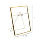 Monroe Easel Frame - Vertical - Brass Set Of 4 By HomArt | Frames | Modishstore - 5