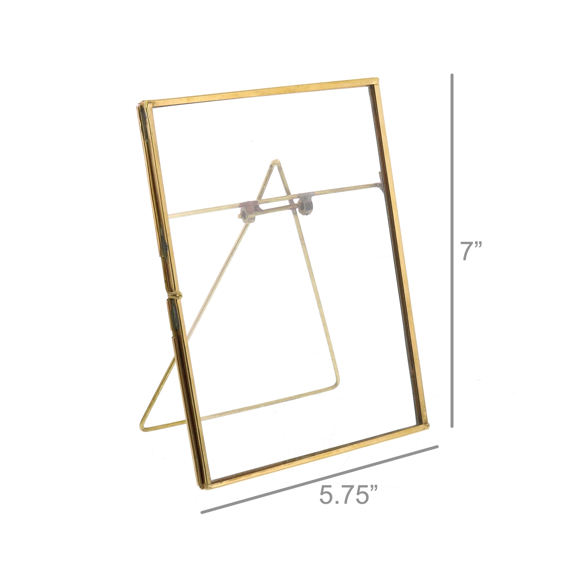 Monroe Easel Frame - Vertical - Brass Set Of 4 By HomArt | Frames | Modishstore - 5