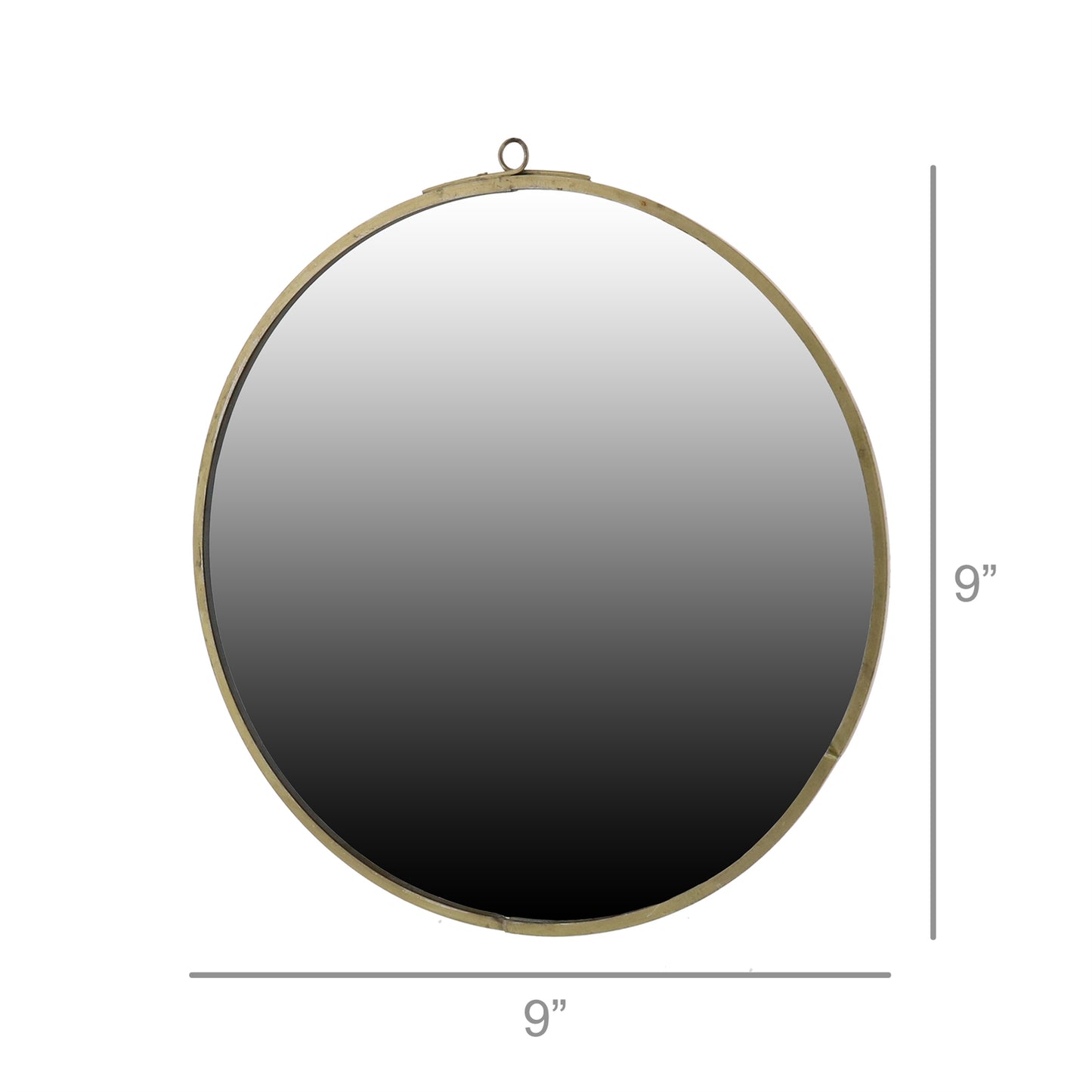 Monroe Round Mirror - Small - Brass Set Of 4 By HomArt | Mirrors | Modishstore - 4
