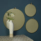 Monroe Round Mirror - Small - Brass Set Of 4 By HomArt | Mirrors | Modishstore - 6