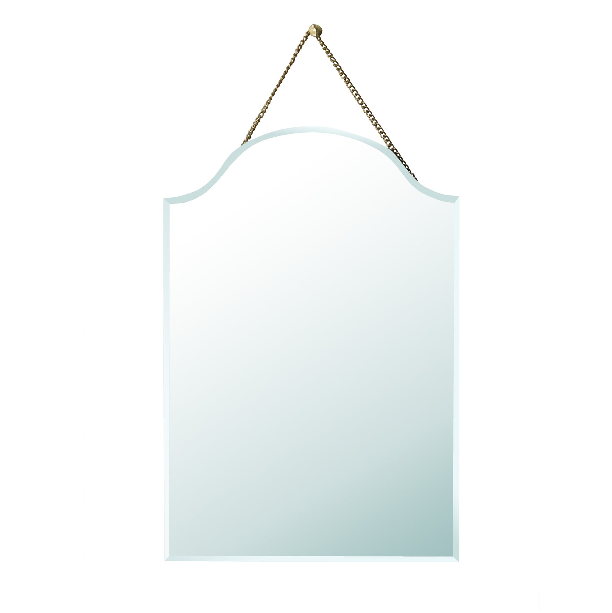 Farrah Beveled Mirror, Brass - Arch By HomArt | Mirrors | Modishstore - 2