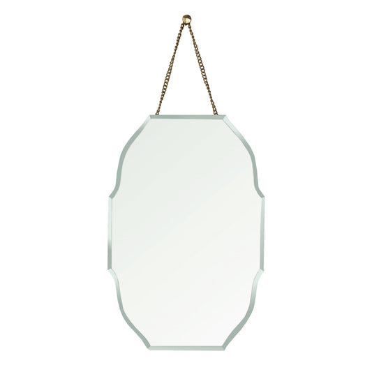 Farrah Beveled Mirror, Brass - Oval By HomArt | Mirrors | Modishstore