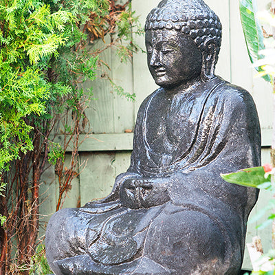 Large Sitting Buddha Water Fountain By Garden Age Supply | Sculptures | Modishstore - 4
