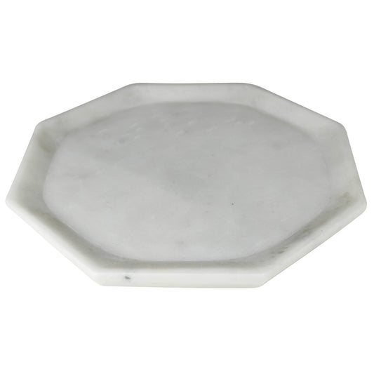 Essex Octagon Plate, Marble - Large Set Of 4 By HomArt | Trays | Modishstore - 1
