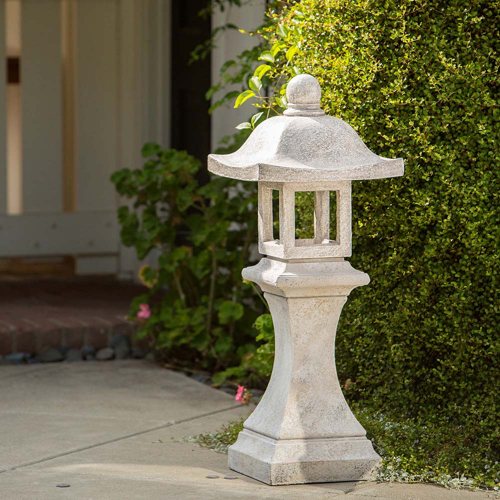 Square Japanese Garden Lantern By Garden Age Supply