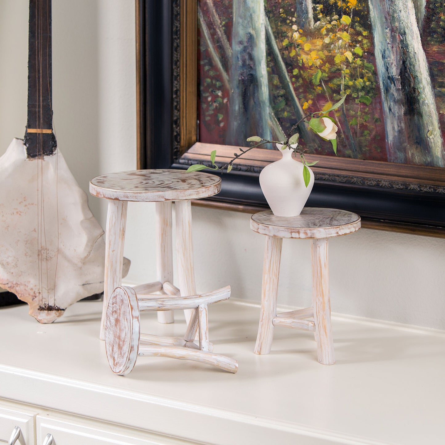 Mini Branch Stools Set of 2 By Garden Age Supply