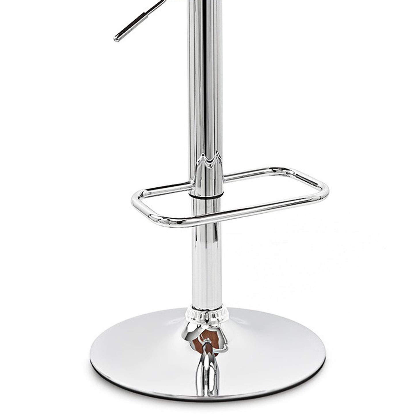 Black and Silver Fabric and Iron Low Back Adjustable Height Swivel Bar Chair By Homeroots | Bar Stools | Modishstore - 8