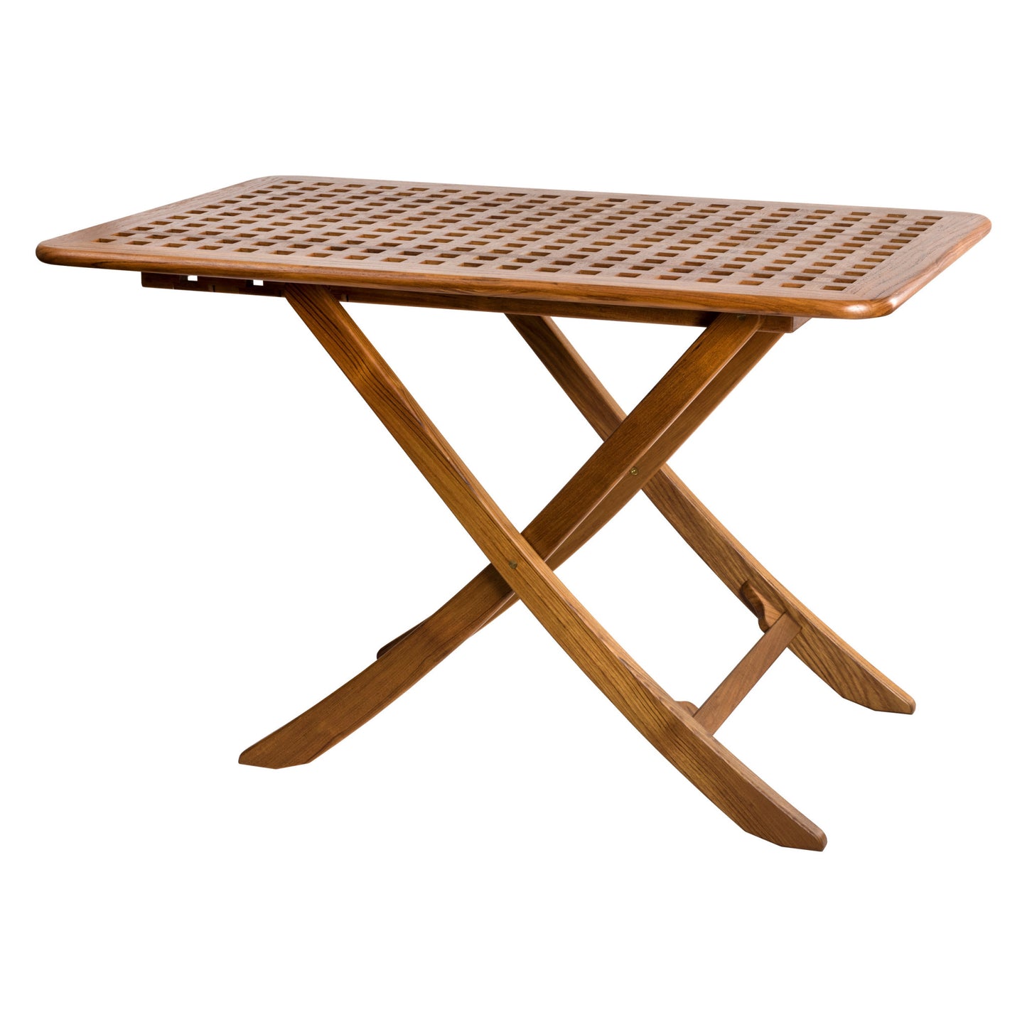 Brown Solid Wood Folding Outdoor Side Table By Homeroots | Outdoor Tables | Modishstore - 4