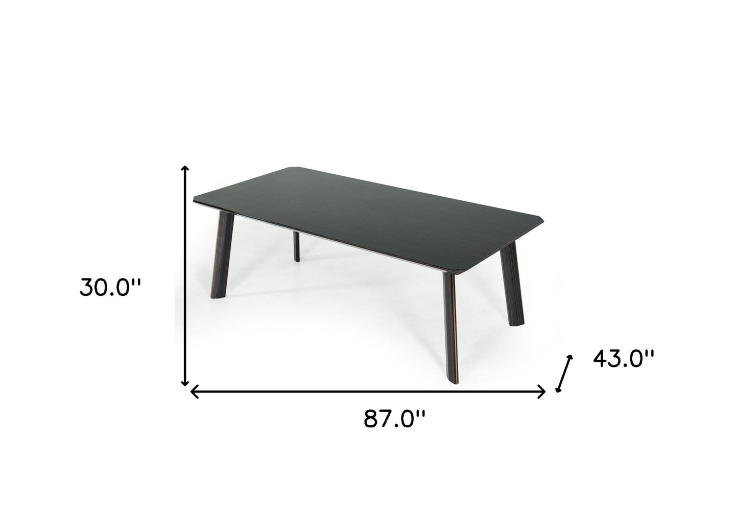 Ebony Dining Table By Homeroots | Dining Tables | Modishstore - 6