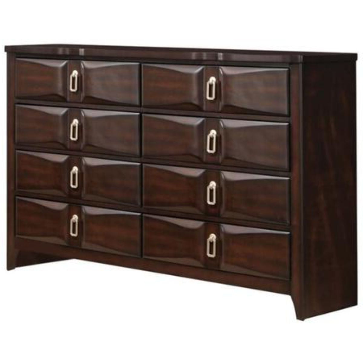Espresso Eight Drawer Double Dresser By Homeroots | Dressers | Modishstore - 5