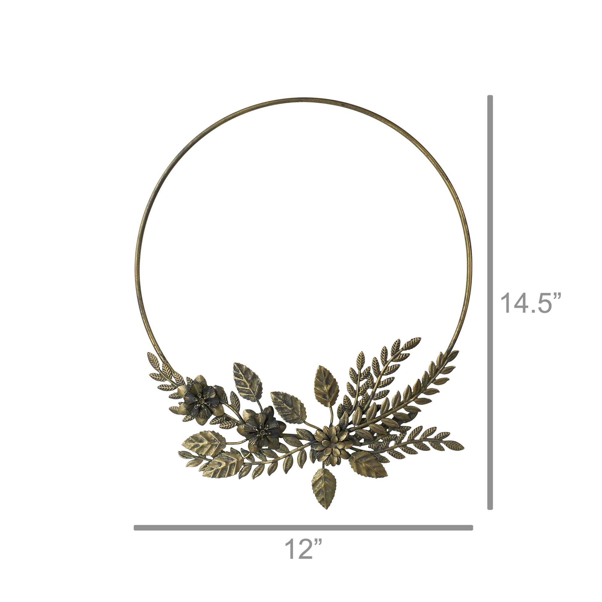 Astoria Foliage Wreath, Metal Set Of 4 By HomArt | Wreath | Modishstore - 2