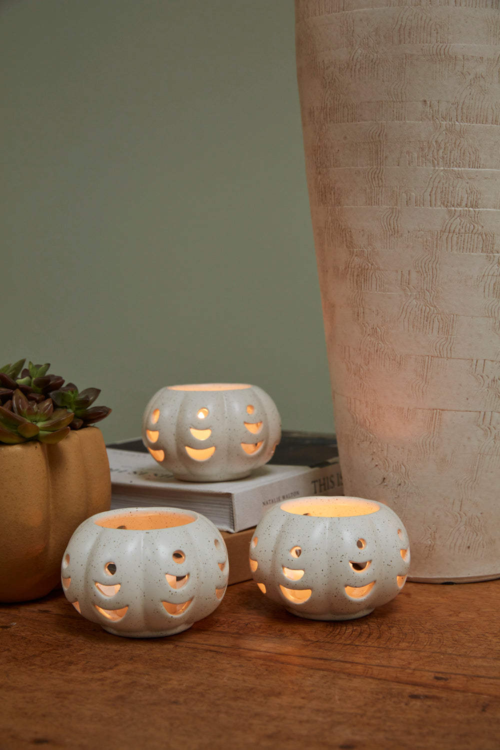 Pumpkin Stack Votive - Set of 6 By Accent Decor | Planters, Troughs & Cachepots | Modishstore - 4