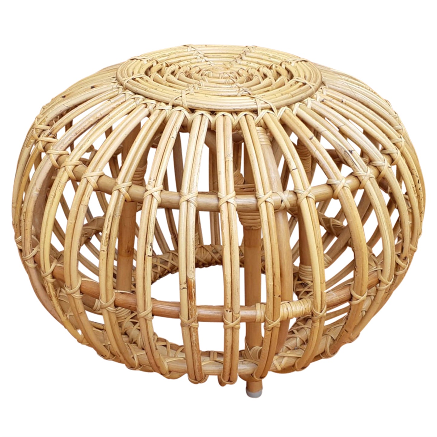 Boca Ottoman, Bamboo & Rattan By HomArt | Ottomans | Modishstore - 3