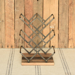 Jennings Wine Rack with Recycled Wood By HomArt