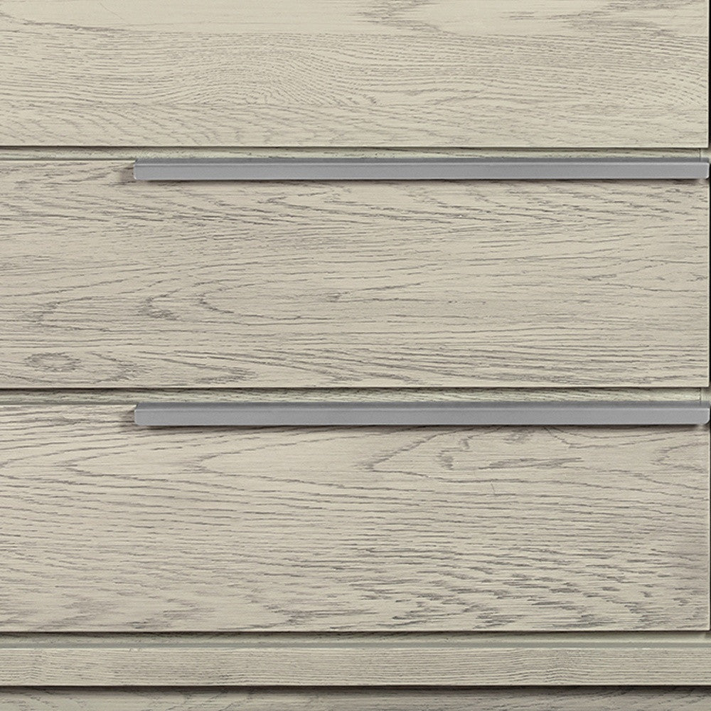 Gray Solid Wood Six Drawer Double Dresser By Homeroots | Dressers | Modishstore - 7