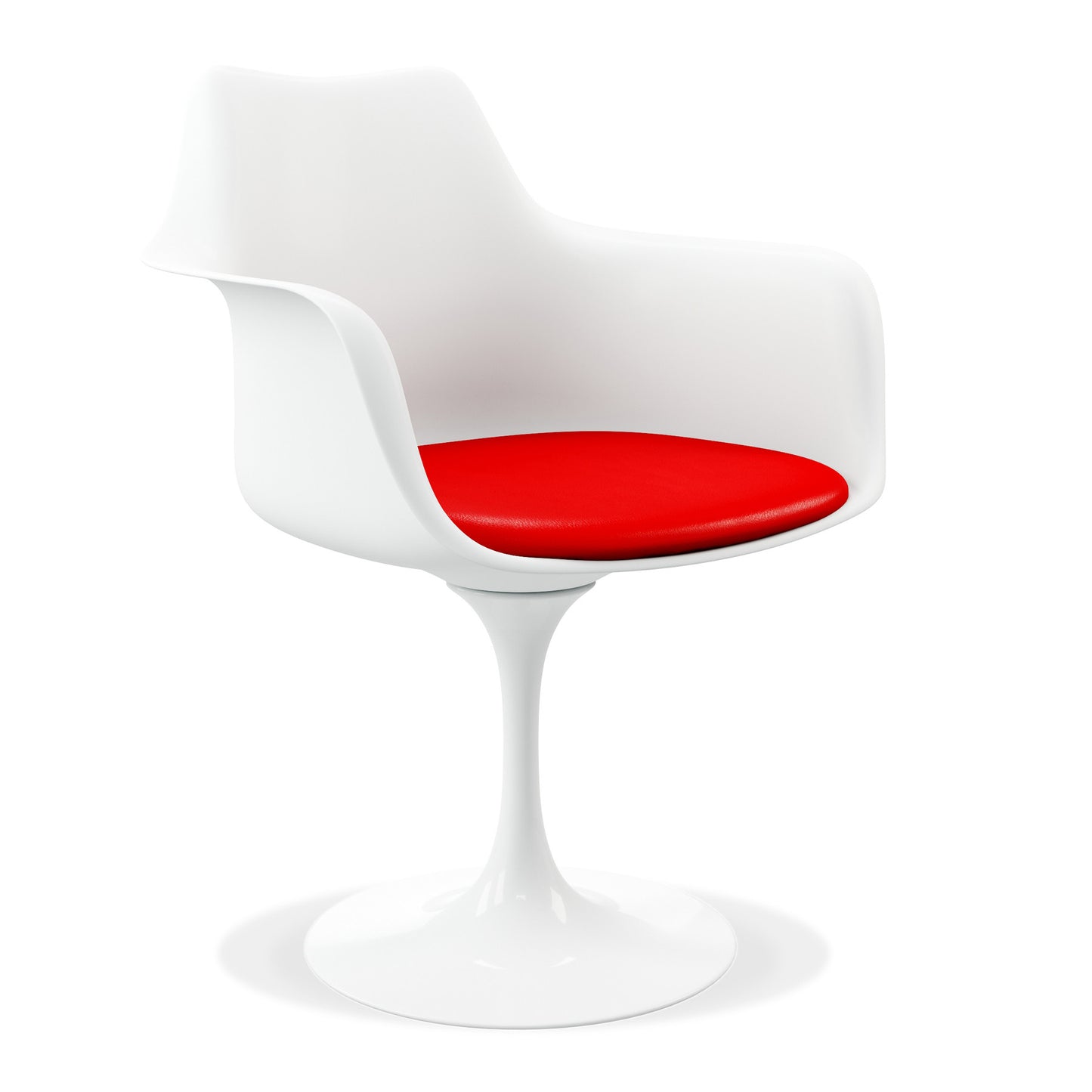 Red And Silver Heavy Duty Plastic Dining Arm Chair By Homeroots | Dining Chairs | Modishstore - 9